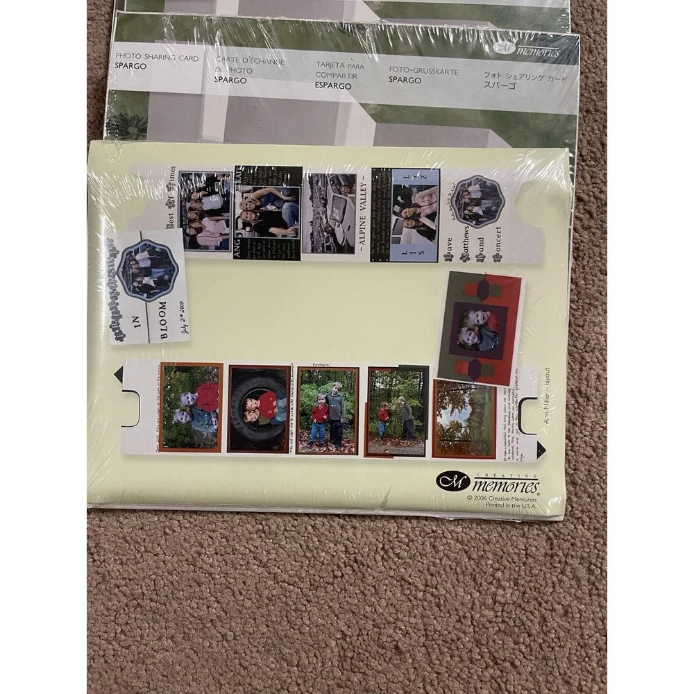 Creative Memories 2 Photo Sharing Cards Spargo New Manufacturers Packaging